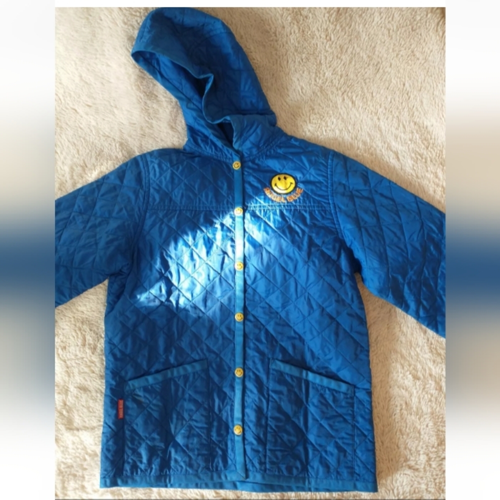 Lightweight Quilted Angel Blue Jacket, Size S